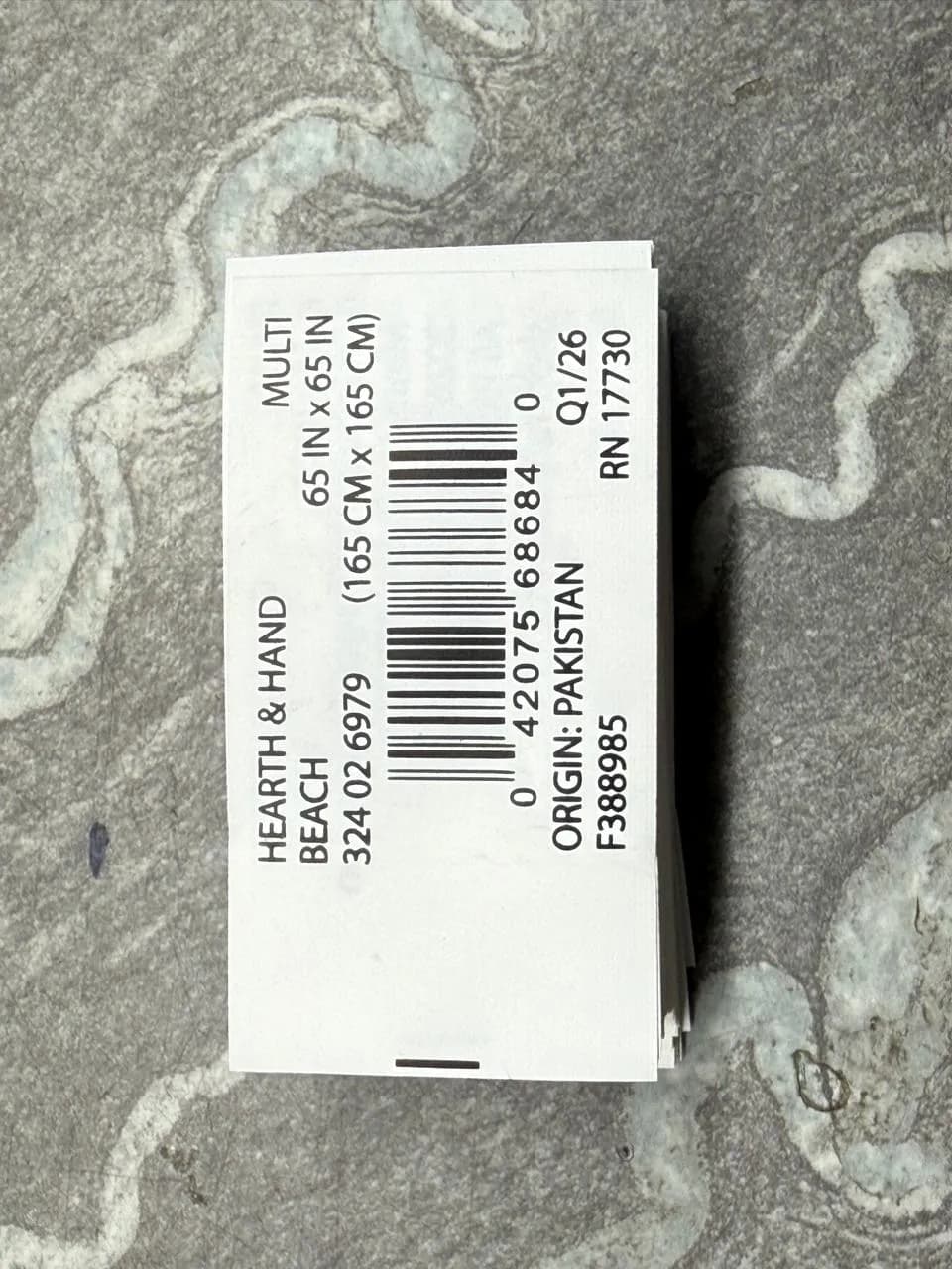 TAFFETA LABELS Sample 1