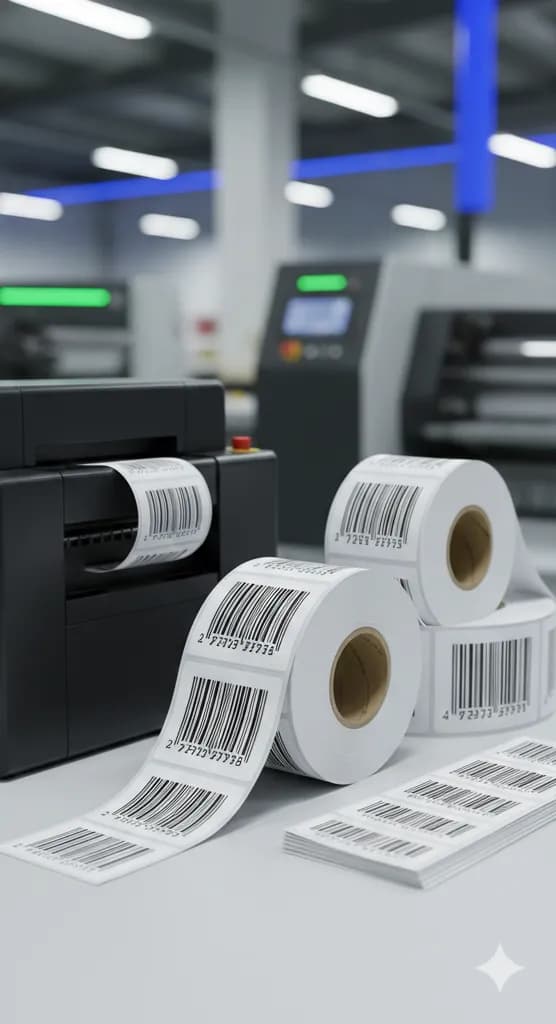 High-Adhesion Thermal Stickers for Apparel Logistics
